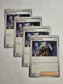 X4 Boss's Orders Ghetsis 172/193 Playset Deck Exclusives Regular Pokemon Tcg - Image 1