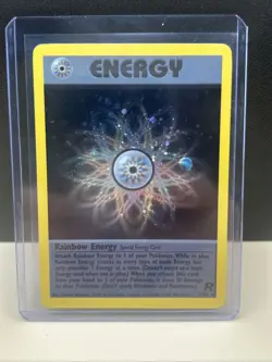 Rainbow Energy 17/82 Team Rocket Holo Pokemon TCG - Image 1