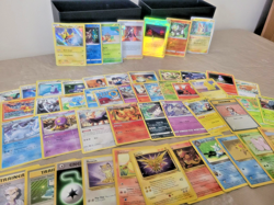 Pokemon 50 Card Lot - Vintage, Rares, E-Reader, Holos (Damaged) Pikachu Libre - Image 1