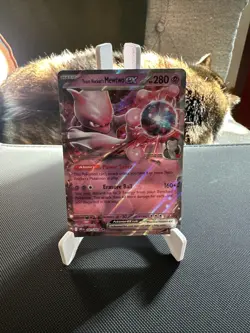 Pokemon TCG. Team Rockets Mewtwo EX (Near Mint). Mewtwo EX 216 Promo & 81/182 - Image 2
