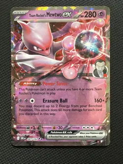 Pokemon TCG. Team Rockets Mewtwo EX (Near Mint). Mewtwo EX 216 Promo & 81/182 - Image 5