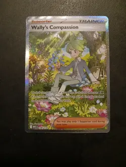 Pokemon TCG Wally's Compassion 186/132 Mega Evolution SIR M/NM Condition - Image 1