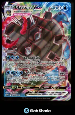 2019 POKEMON SWORD & SHIELD BLACK STAR PROMOS #SWSH103 BLASTOISE VMAX JUMBO - Image 1
