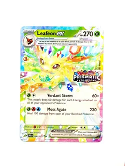Leafeon ex 006/131 Pokemon TCG S&V Prismatic Evolutions Stamped Promo NM - Image 1