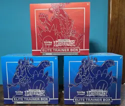 LOT OF THREE (3) SEALED Pokemon Sword & Shield Battle Styles Elite Trainer Boxes - Image 1