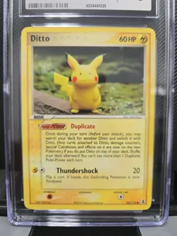 2005 Pokemon EX Ditto [Pikachu] EX Delta Species #39 CGC 10 - Image 3