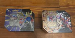“Pokemon TCG Zacian EX & Koraidon EX Battle Deck Tins - Factory Sealed Lot of 2” - Image 1