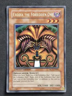 Exodia the Forbidden One Limited Edition Secret Rare MC1-EN001 Yu-Gi-Oh Card - Image 3