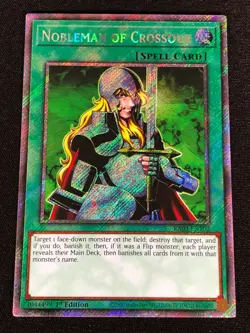 Yugioh Nobleman of Crossout RA03-EN102 1st Platinum Secret (NM) - Image 1