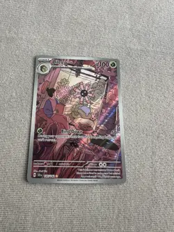 Pokemon TCG Lileep Stellar Crown Illustration Rare Holo Card 145/142 - Image 1
