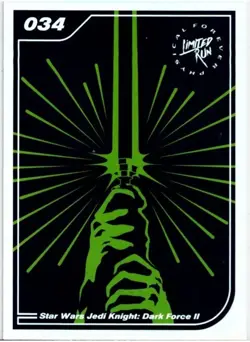 Star Wars Dark Forces II Limited Run Games Silver Trading Card #034 New Mint - Image 1