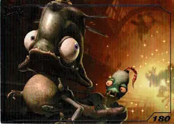 Munch's Oddysee Limited Run Games Silver Trading Card #180 New No Creases - Image 1