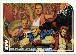 Double Dragon Fan Limited Run Silver Trading Card #299 New NO Creases - Image 1