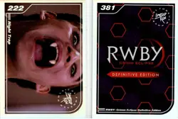 Night Trap & RWBY Grimm #222 #381 Limited Run Trading Card Silver New - Image 1