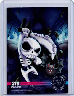 Skelattack #319 Silver Limited Run Card New No Crease or Tears Mint - Image 1