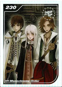 Monochrome Order Limited Run Silver Trading Card #230 New No Creases or Tears - Image 1