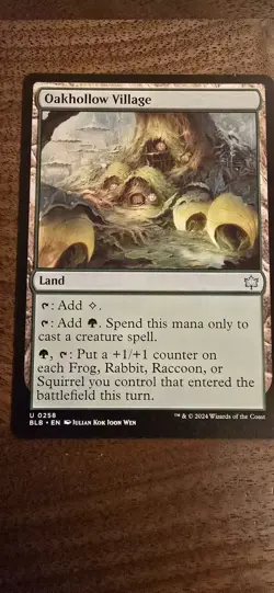 Oakhollow Village MTG Bloomburrow Card NM Regular Card - Image 1