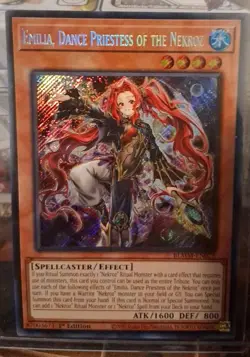Emilia, Dance Priestess of the Nekroz 1st Edition Secret Rare Card BLMM-EN025 - Image 1