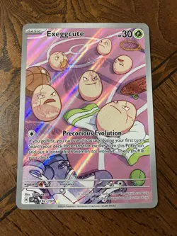 Pokemon TCG Exeggcute 192/191 Surging Sparks Illustration Rate Holo Card - Image 1
