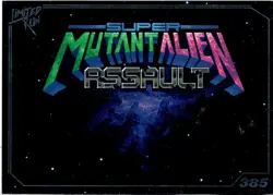 Super Mutant Alien Assault Limited Run Games Silver Trading Card #385 New - Image 1