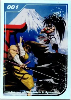 Samurai Shodown V Special #001 Silver Limited Run Trading Card New Mint - Image 1