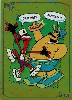 ToeJam and Earl Limited Run Games Silver Trading Card #413 New No Creases Mint - Image 1