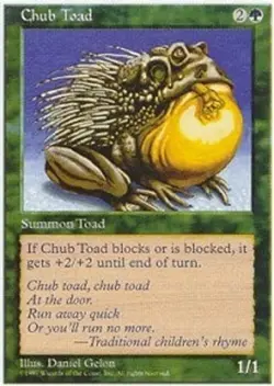 Hero Deal, English - 4 x MTG Chub Toad Fifth Edition - Image 1