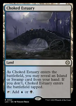 Mint/Near-Mint, English - 4 x MTG Choked Estuary Commander: The Lost Caverns of - Image 1