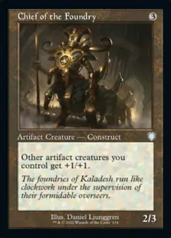 Hero Deal, English - 4 x MTG Chief of the Foundry Commander: The Brothers' War - Image 1