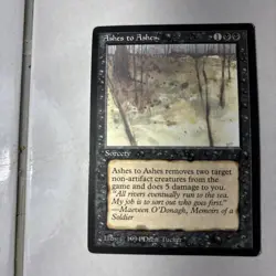 Ashes to Ashes The Dark Regular Common Magic The Gathering 1994 MTG - Image 2