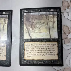 Ashes to Ashes The Dark Regular Common Magic The Gathering 1994 MTG - Image 3