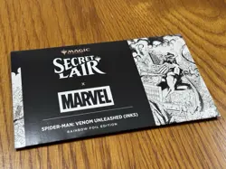 MTG Secret Lair X Marvel’s Spider-Man: Venom Unleashed (Inks) - Rainbow Foil - Image 1