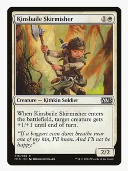 Kinsbaile Skirmisher | Magic 2015 (M15) | MTG | Kithkin Soldier | +1/+1 | LP - Image 1