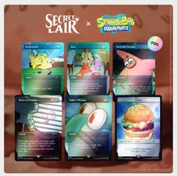 MTG Secret Lair x Spongebob Squarepants: Internet Sensation RAINBOW FOIL EDITION - Image 3