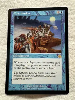 MTG - Overburden - Prophecy - NM - Free Shipping! - Image 1