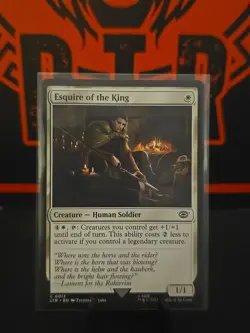 X 1 Esquire of The King NM Lord of The Rings 013 MTG Magic The Gathering - Image 1