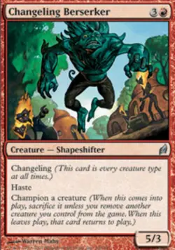 Hero Deal, English - 4 x MTG Changeling Berserker Lorwyn - Image 1
