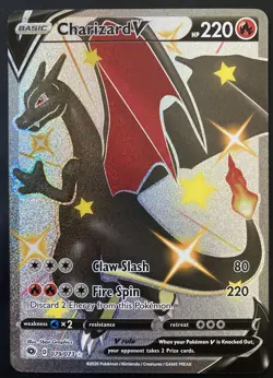 Charizard V Shiny Secret Rare Full Art 79/73 Champions Path Pokemon TCG - Image 1
