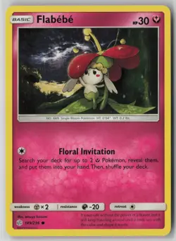 Flabebe 149/236 Pokemon TCG Sm-Cosmic Eclipse Regular Card (Near Mint) NM 2 - Image 1