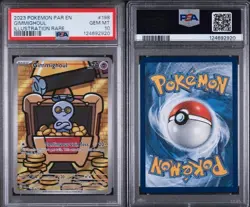 2023 Pokemon GIMMIGHOUL 198/182 PAR EN Illustration Rare GEM MINT PSA 10 - Image 1
