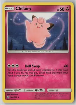 Clefairy 144/236 Pokemon TCG Sun Moon Sm-Cosmic Eclipse Regular (Near Mint) NM 4 - Image 1