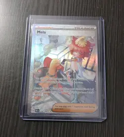 2023 Pokemon SV Paradox Rift Trainer Supporter Mela 254 /182 Full Art Rare Holo - Image 3