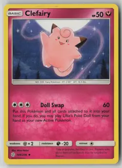 Clefairy 144/236 Pokemon TCG Sun Moon Sm-Cosmic Eclipse Regular (Near Mint) NM 2 - Image 1