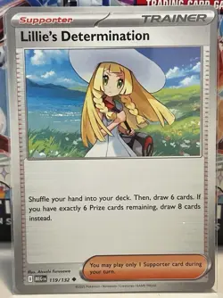 Pokemon Mega Evolution TCG Trainer Card - Lillie's Determination (119/132) - Image 1