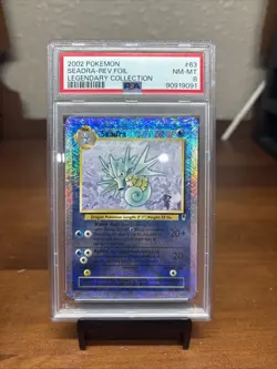 2002 POKEMON LEGENDARY COLLECTION #63 SEADRA-REV.FOIL LEGENDARY COLLECTION PSA 8 - Image 1