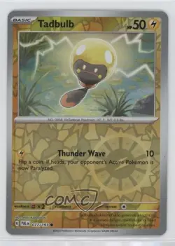 Tadbulb Reverse Foil Pokemon Scarlet & Violet Paldea Evolved SV02 #077 - Image 1