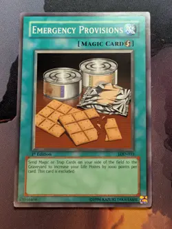 Emergency Provisions - LOD-033 - Common - 1st Edition - YuGiOh - Near Mint - Image 1