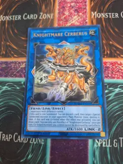 Yugioh Knightmare Cerberus MAMA-EN070 Ultra Rare 1st Edition Near Mint - Image 1