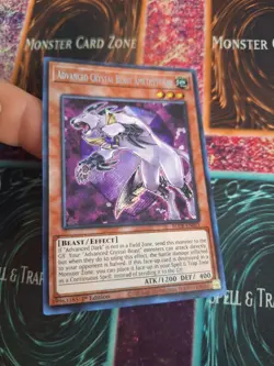 Yugioh Advance Crystal Beast Amethyst Cat BLCR-EN011 Secret Rare 1st Edition NM - Image 2