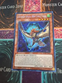 Yugioh Advanced Crystal Beast Cobalt Eagle BLCR-EN015 Secret Rare 1st Edition NM - Image 1